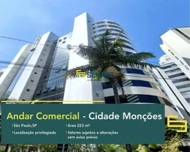 Imóvel Comercial à venda, 223m² no Cidade Monções, São Paulo