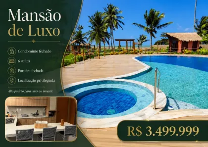 Casa de Condomínio com 6 Quartos à venda, 400m² no , Porto de Pedras