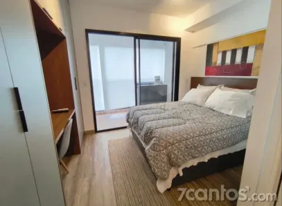 Apartamento com 1 Quarto para alugar, 24m² no Santo Amaro, São Paulo