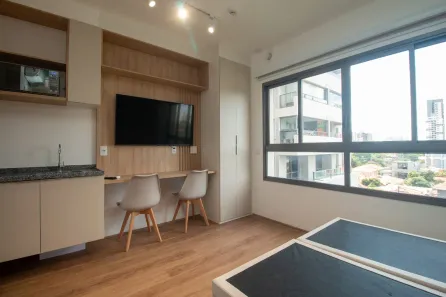 Apartamento com 1 Quarto para alugar, 28m² no Brooklin Paulista, São Paulo