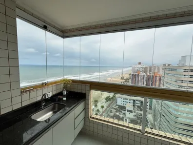 Apartamento com 2 Quartos para alugar, 91m² no Aviação, Praia Grande