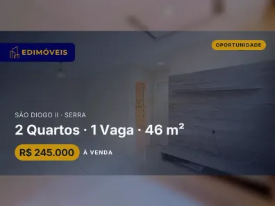 Apartamento com 2 Quartos à venda, 46m² no São Diogo II, Serra