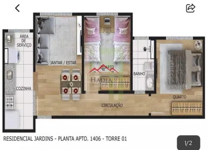 Apartamento com 2 Quartos à venda, 45m² no Engordadouro, Jundiaí