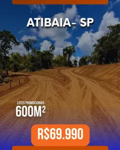 Lote/Terreno à venda, 600m² no Boa Vista, Atibaia