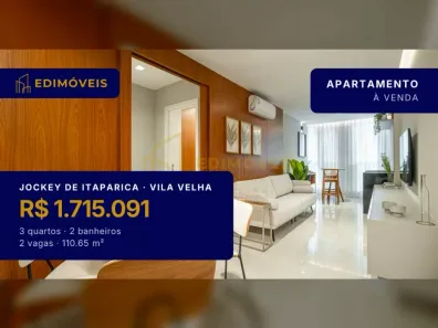 Apartamento com 3 Quartos à venda, 110m² no Jockey de Itaparica, Vila Velha