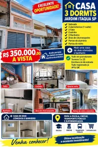 Casa com 3 Quartos à venda, 125m² no Jardim Itaquá, Itaquaquecetuba