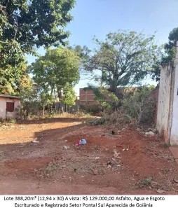 Lote/Terreno à venda, 388m² no Pontal Sul - Acréscimo, Aparecida de Goiânia