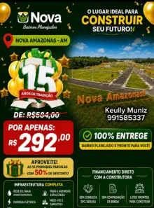 Lote/Terreno à venda, 200m² no Iranduba, Iranduba