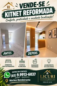Kitnet com 1 Quarto à venda, 28m² no Park Way, Brasília