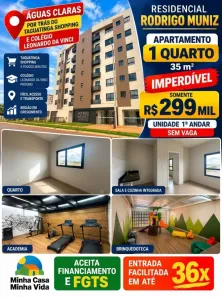 Apartamento com 1 Quarto à venda, 35m² no Areal, Brasília