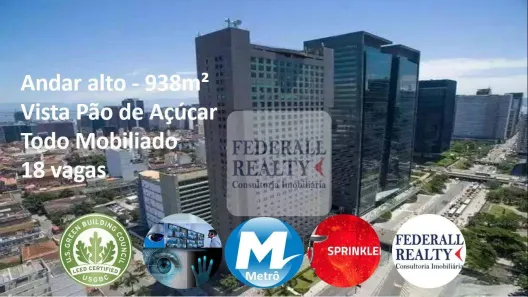 Sala Comercial para alugar, 938m² no Centro, Rio de Janeiro