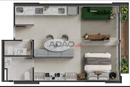 Flat com 1 Quarto à venda, 504m² no Jardim Goiás, Goiânia