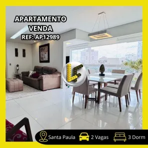 Apartamento com 3 Quartos à venda, 122m² no Santa Paula, São Caetano do Sul