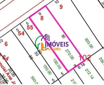 Lote/Terreno à venda, 270m² no Vila Scarpelli, Santo André