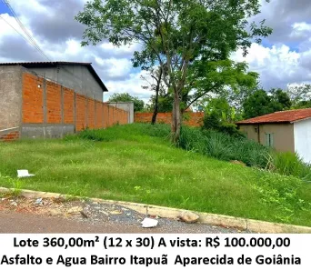 Lote/Terreno à venda, 360m² no Itapoã, Aparecida de Goiânia