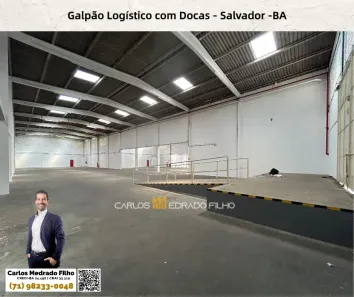 Galpão/Depósito/Armazém para alugar, 2500m² no Marechal Rondon, Salvador