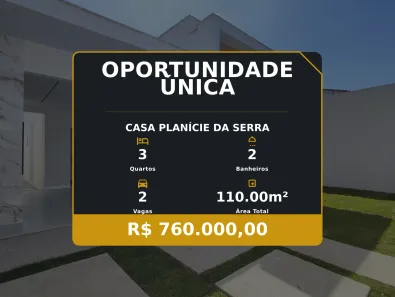 Casa com 3 Quartos à venda, 110m² no Planície da Serra, Serra