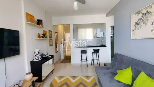 Apartamento com 1 Quarto para alugar, 55m² no José Menino, Santos