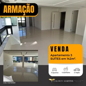 Apartamento com 3 Quartos à venda, 142m² no Jardim Armação, Salvador