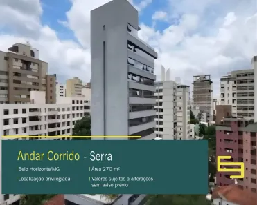 Imóvel Comercial para alugar, 270m² no Serra, Belo Horizonte