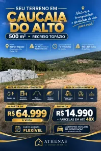 Lote/Terreno à venda, 500m² no Jardim Monte Verde (Caucaia do Alto), Cotia