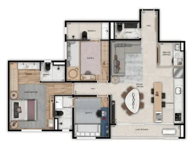 Apartamento com 3 Quartos à venda, 100m² no Setor Bueno, Goiânia