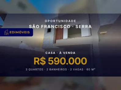 Casa com 3 Quartos à venda, 60m² no São Francisco, Serra