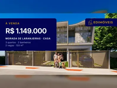 Casa com 3 Quartos à venda, 133m² no Morada de Laranjeiras, Serra