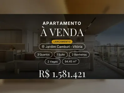 Apartamento com 3 Quartos à venda, 94m² no Jardim Camburi, Vitória