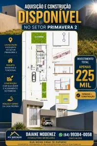 Casa com 2 Quartos à venda, 85m² no Residencial Primavera, Caldas Novas