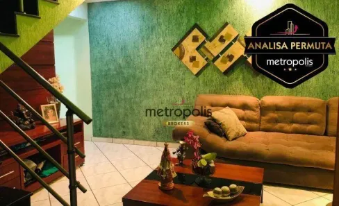 Sobrado com 2 Quartos à venda, 141m² no Vila Palmares, Santo André