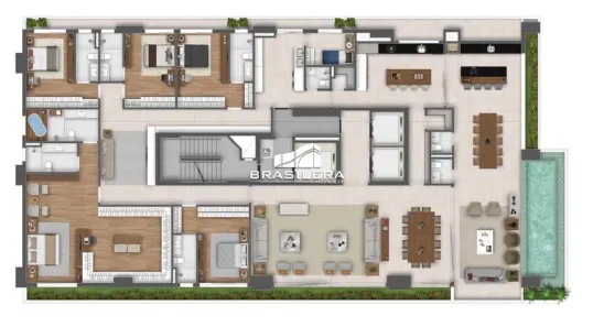 Apartamento com 5 Quartos à venda, 565m² no Setor Marista, Goiânia