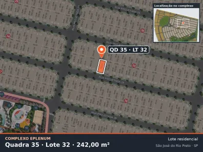 Lote/Terreno à venda, 242m² no Eparque Mirage, São José do Rio Preto