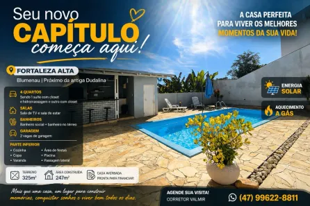 Casa com 4 Quartos à venda, 247m² no Fortaleza Alta, Blumenau