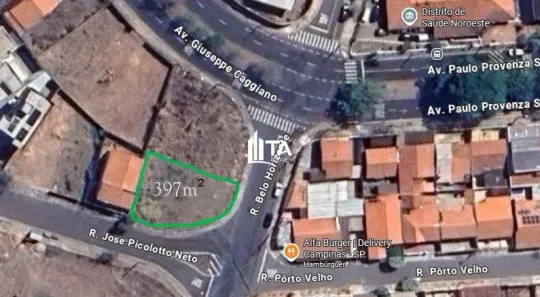 Lote/Terreno à venda, 397m² no Vila Perseu Leite de Barros, Campinas