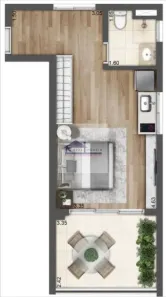 Apartamento com 1 Quarto à venda, 36m² no Sacomã, São Paulo