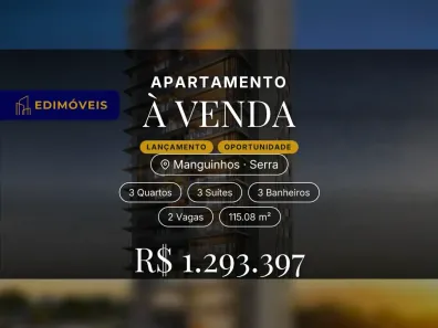 Apartamento com 3 Quartos à venda, 115m² no Manguinhos, Serra