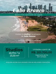 Apartamento com 1 Quarto à venda, 24m² no Cabo Branco, João Pessoa