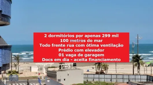 Apartamento com 2 Quartos à venda, 57m² no Mirim, Praia Grande
