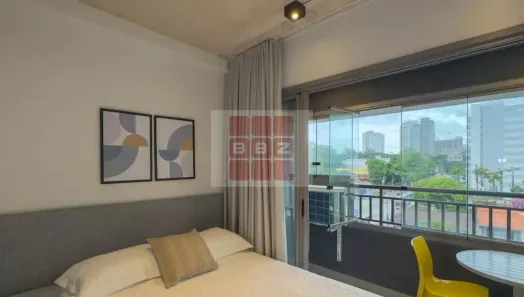 Flat com 1 Quarto para alugar, 22m² no Santo Amaro, São Paulo