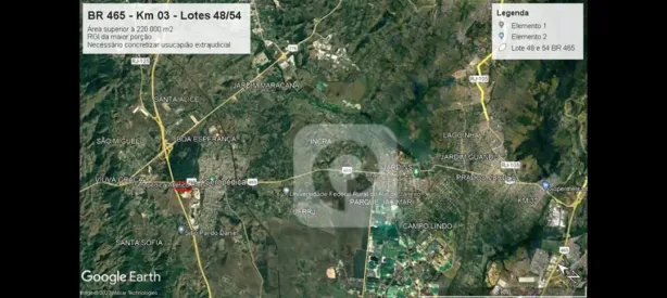 Lote/Terreno à venda, 270000m² no Campo Lindo, Seropédica
