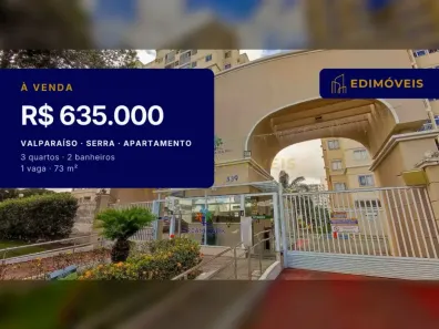 Apartamento com 3 Quartos à venda, 73m² no Valparaíso, Serra