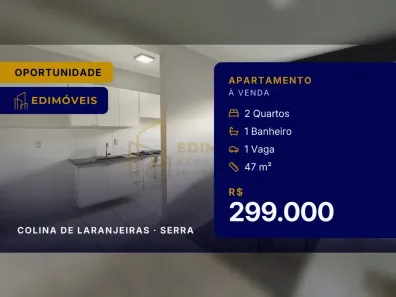 Apartamento com 2 Quartos à venda, 47m² no Colina de Laranjeiras, Serra
