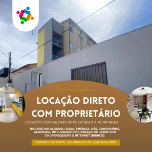 Kitnet com 1 Quarto para alugar, 25m² no Setor Sol Nascente, Goiânia