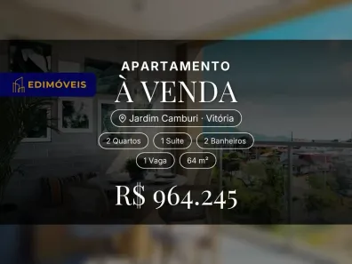 Apartamento com 2 Quartos à venda, 64m² no Jardim Camburi, Vitória