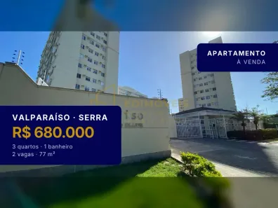 Apartamento com 3 Quartos à venda, 77m² no Valparaíso, Serra