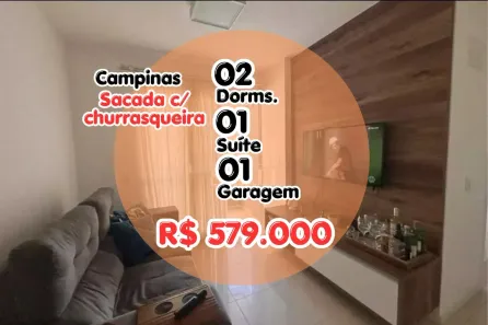 Apartamento com 2 Quartos à venda, 70m² no Campinas, São José