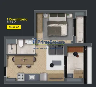 Apartamento com 1 Quarto à venda, 31m² no Saúde, São Paulo