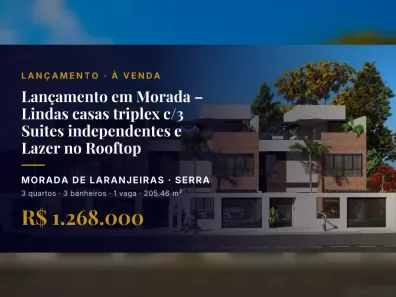 Casa com 3 Quartos à venda, 205m² no Morada de Laranjeiras, Serra