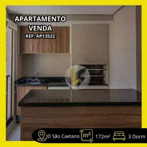 Apartamento com 3 Quartos à venda, 172m² no Jardim São Caetano, São Caetano do Sul